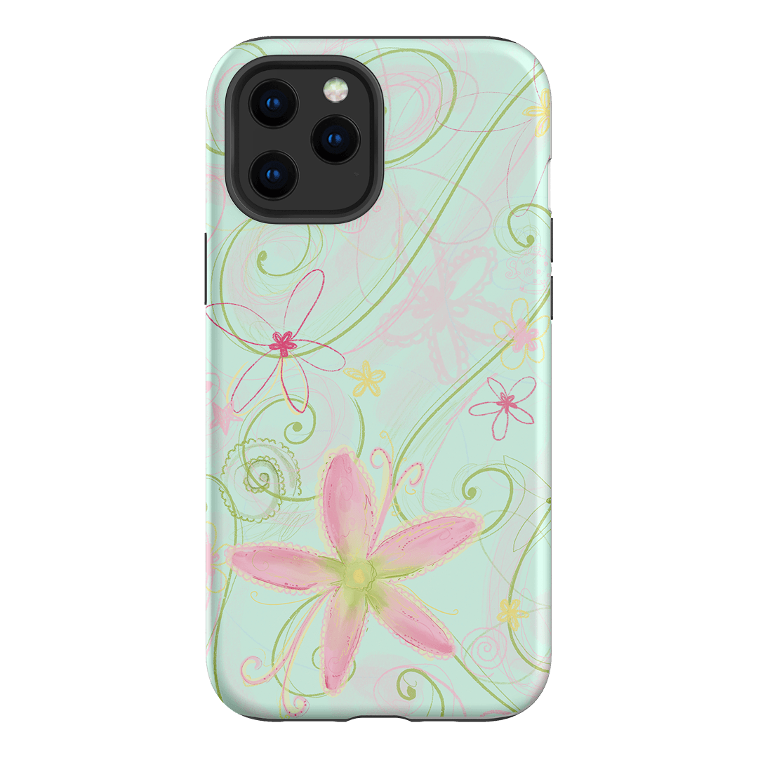 Swirl Blue Printed Phone Cases iPhone 12 Pro Max / Armoured by Kayla Carr - The Dairy