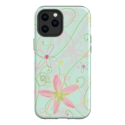 Swirl Blue Printed Phone Cases iPhone 12 Pro Max / Armoured by Kayla Carr - The Dairy