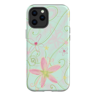 Swirl Blue Printed Phone Cases iPhone 12 Pro Max / Armoured by Kayla Carr - The Dairy
