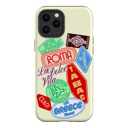 Well Travelled Printed Phone Cases iPhone 12 Pro Max / Armoured by The Dairy - The Dairy