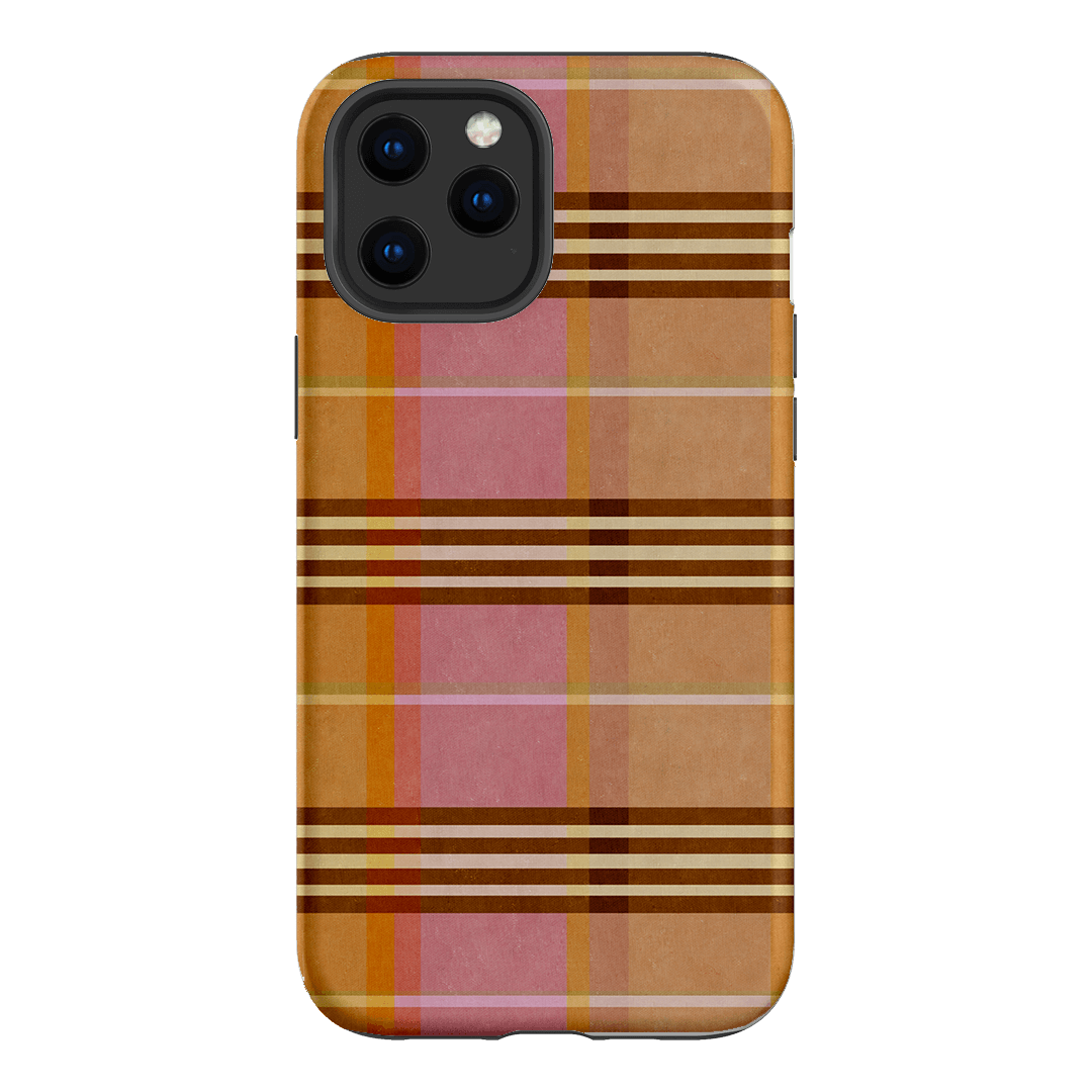 Peachy Plaid Printed Phone Cases iPhone 12 Pro Max / Armoured by Fenton & Fenton - The Dairy