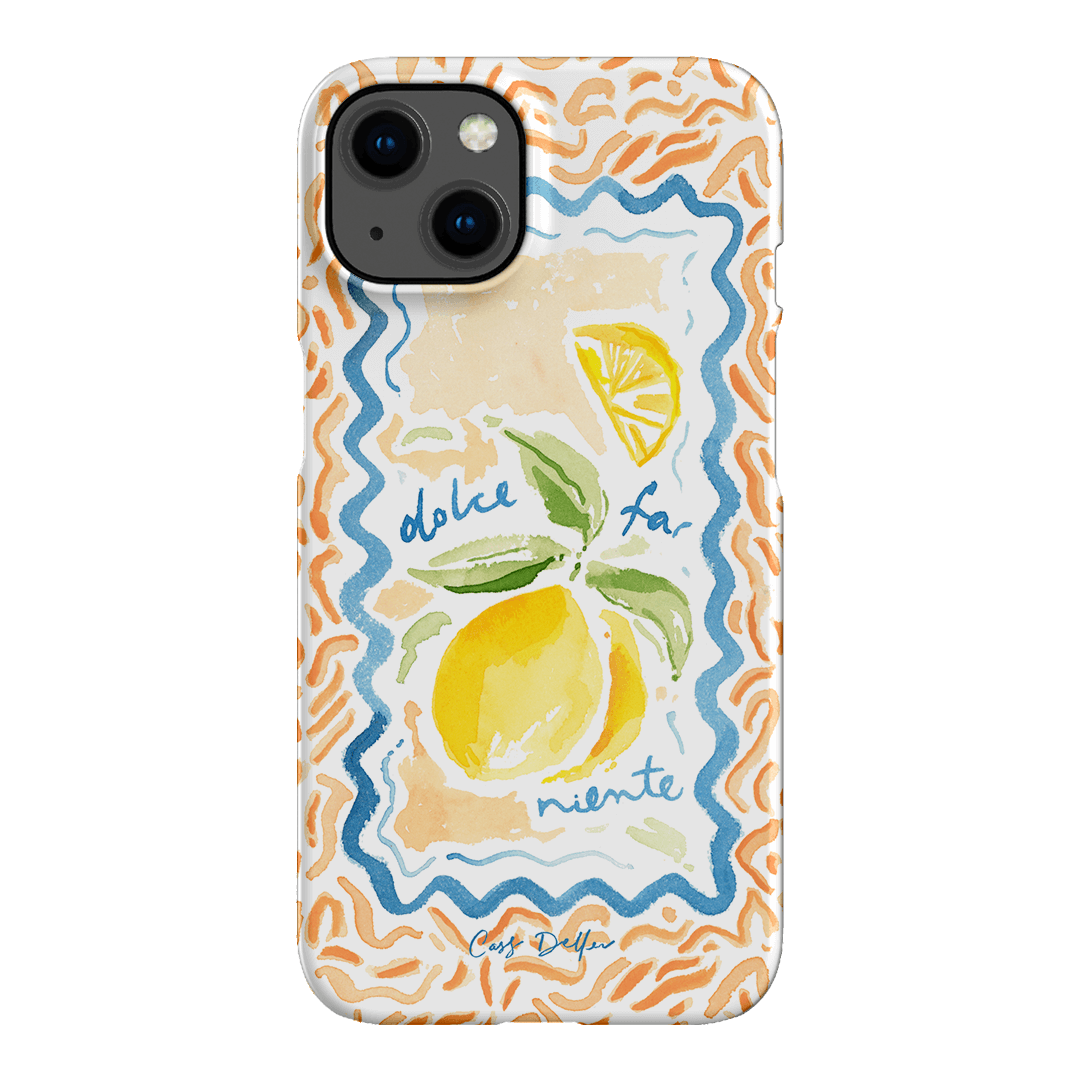Dolce Far Niente Printed Phone Cases iPhone 13 / Snap by Cass Deller - The Dairy
