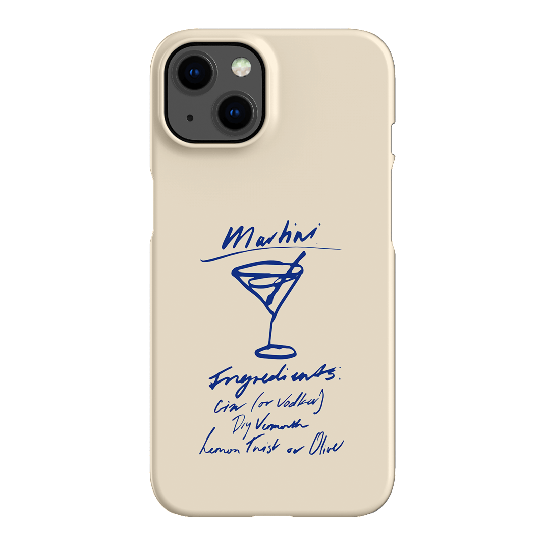 Martini Mood Cream Printed Phone Cases iPhone 13 / Snap by The Dairy - The Dairy