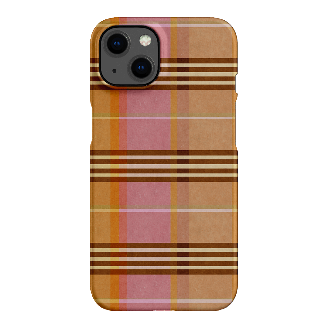 Peachy Plaid Printed Phone Cases iPhone 13 / Snap by Fenton & Fenton - The Dairy
