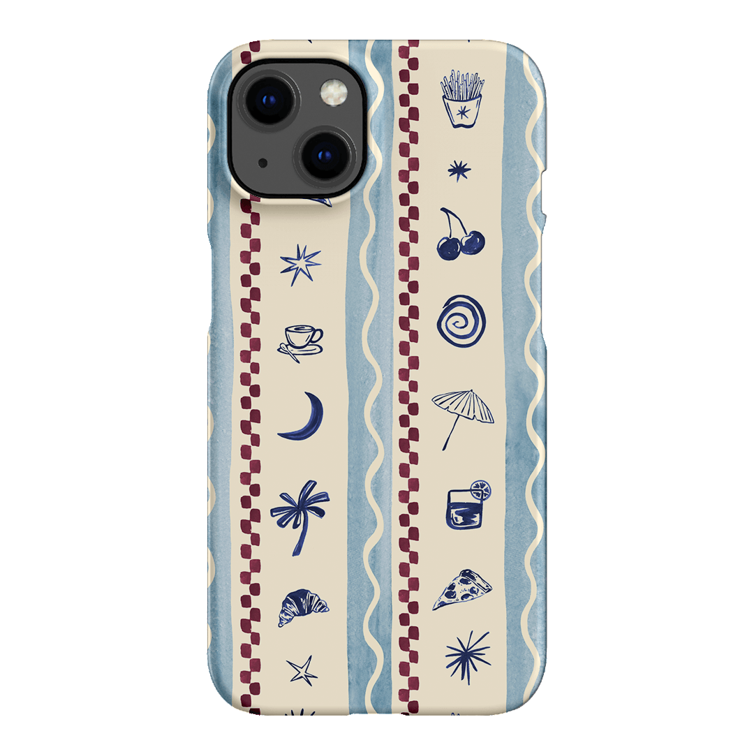 Summer Snacks Blue Printed Phone Cases iPhone 13 / Snap by Charlie Taylor - The Dairy