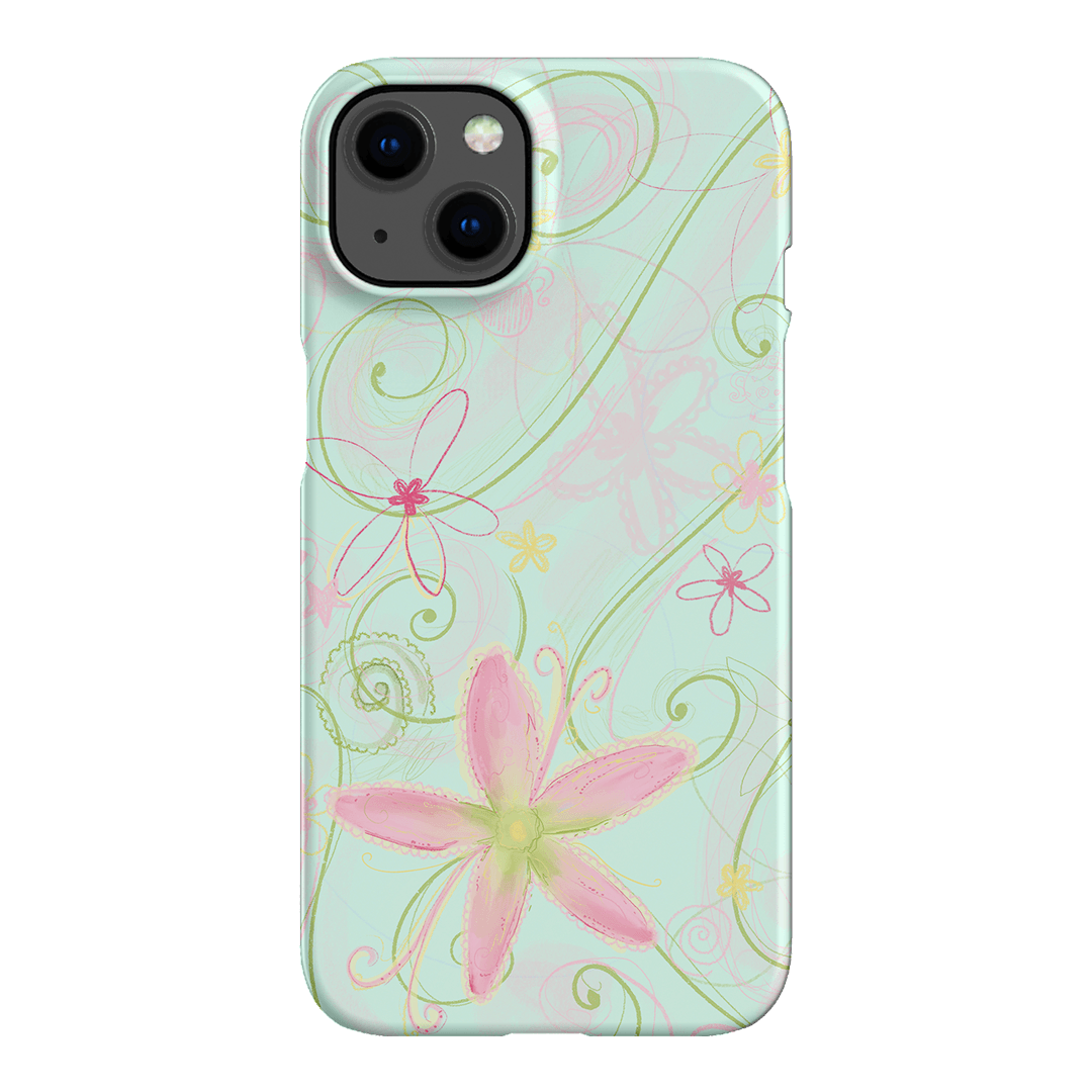 Swirl Blue Printed Phone Cases iPhone 13 / Snap by Kayla Carr - The Dairy