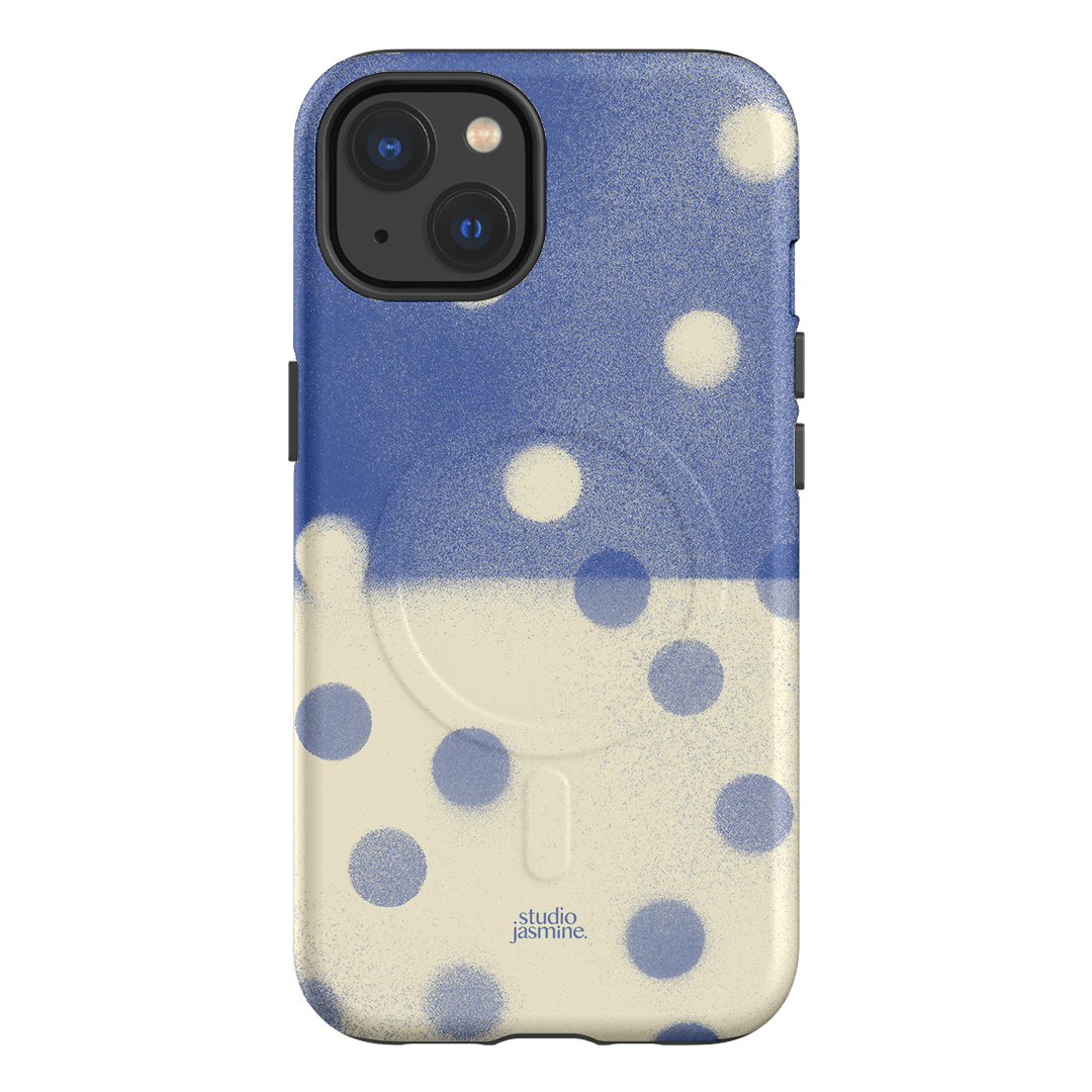 Bleu Polka Dot Printed Phone Cases iPhone 13 / Armoured MagSafe by Jasmine Dowling - The Dairy