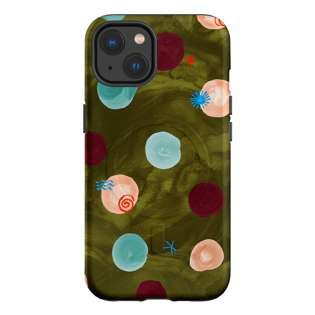 Olive Spot Printed Phone Cases iPhone 13 / Armoured MagSafe by Charlie Taylor - The Dairy