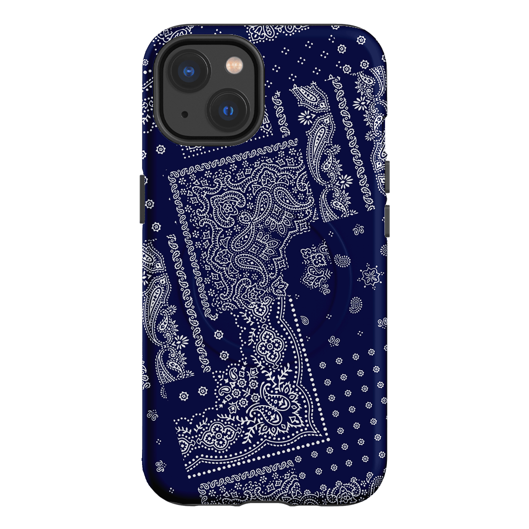 Paisley Indigo Printed Phone Cases iPhone 13 / Armoured MagSafe by The Dairy - The Dairy