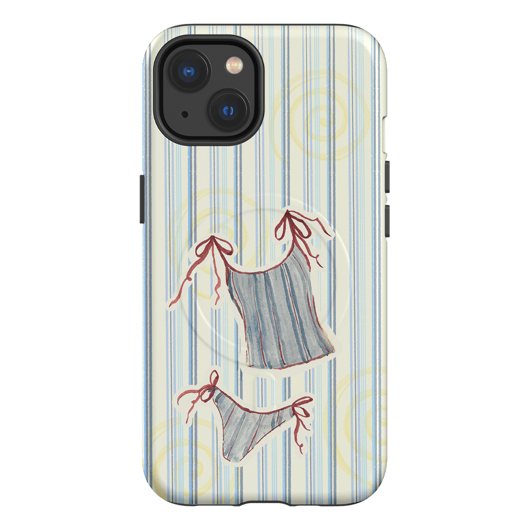 Stripe Tankini Printed Phone Cases iPhone 13 / Armoured MagSafe by Kayla Carr - The Dairy