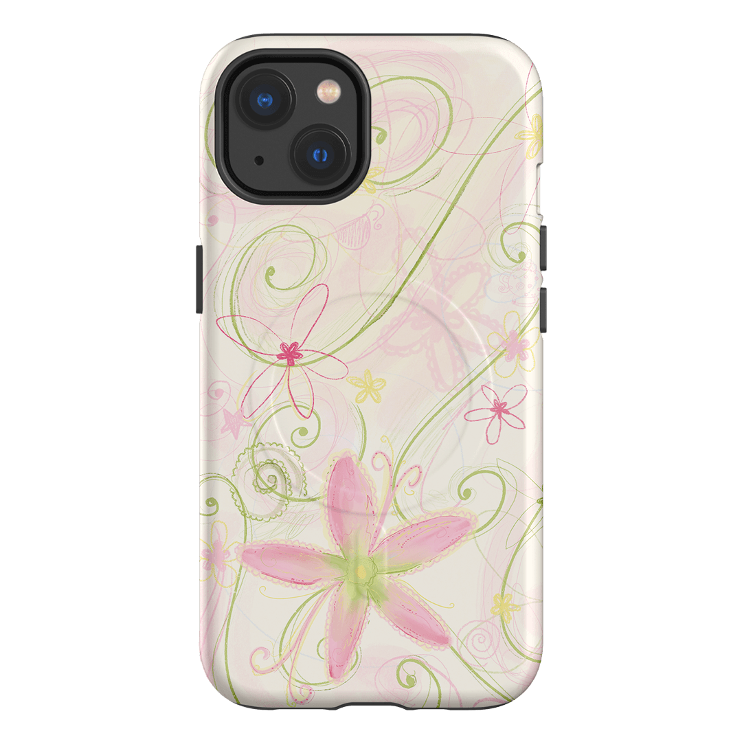 Swirl Pink Printed Phone Cases iPhone 13 / Armoured MagSafe by Kayla Carr - The Dairy