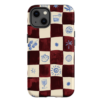 Afternoon Mezze Maroon Printed Phone Cases iPhone 13 / Armoured by Charlie Taylor - The Dairy