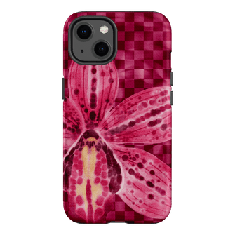 Check Orchid Printed Phone Cases iPhone 13 / Armoured by Sally Hungerford - The Dairy