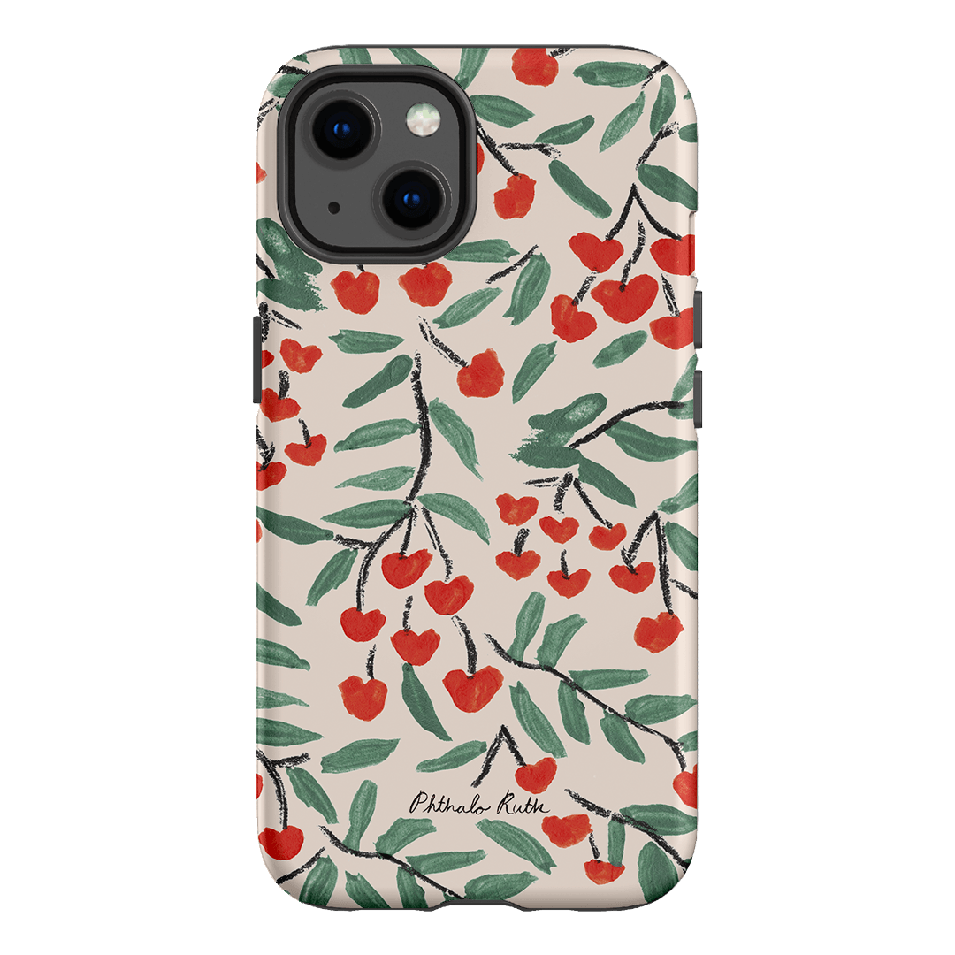 Cherry Love Printed Phone Cases iPhone 13 / Armoured by Phthalo Ruth - The Dairy