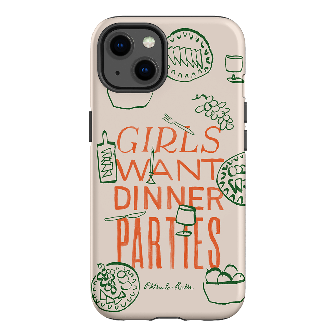 Dinner Parties Printed Phone Cases iPhone 13 / Armoured by Phthalo Ruth - The Dairy