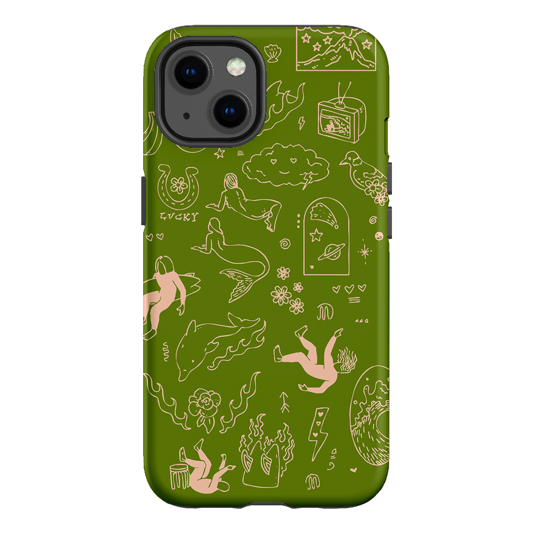 Easty Flash Green Printed Phone Cases iPhone 13 / Armoured by Easty Beasty - The Dairy