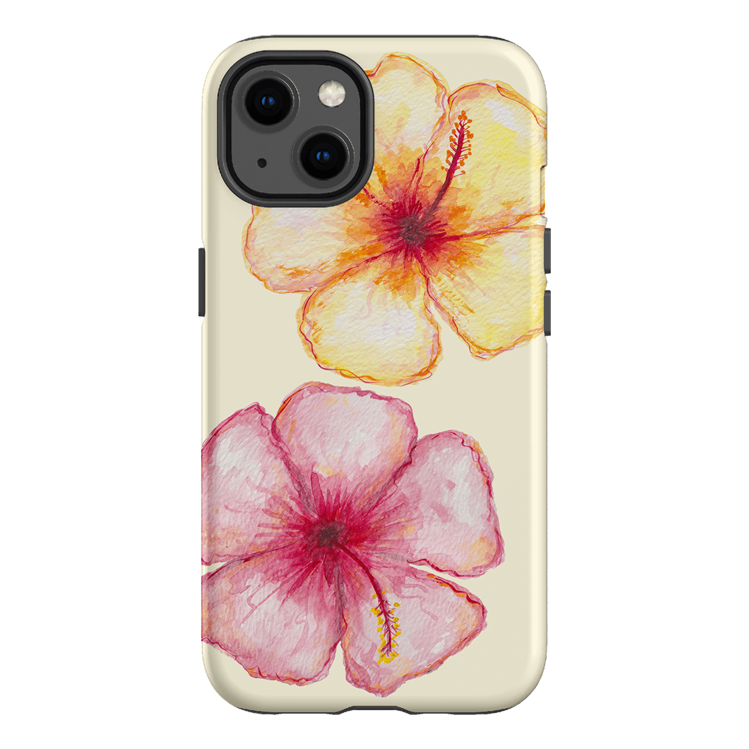 Hibiscus Flower Yellow Printed Phone Cases iPhone 13 / Armoured by BG. Studio - The Dairy