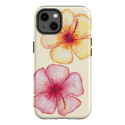 Hibiscus Flower Yellow Printed Phone Cases iPhone 13 / Armoured by BG. Studio - The Dairy