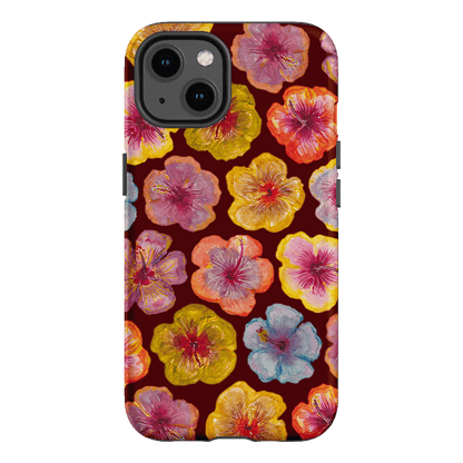 Hibiscus Holiday Rouge Printed Phone Cases iPhone 13 / Armoured by BG. Studio - The Dairy