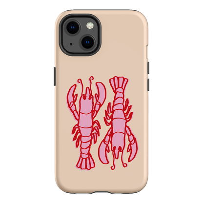 Lobster Love Peach Printed Phone Cases iPhone 13 / Armoured by The Dairy - The Dairy
