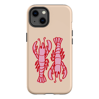 Lobster Love Peach Printed Phone Cases iPhone 13 / Armoured by The Dairy - The Dairy
