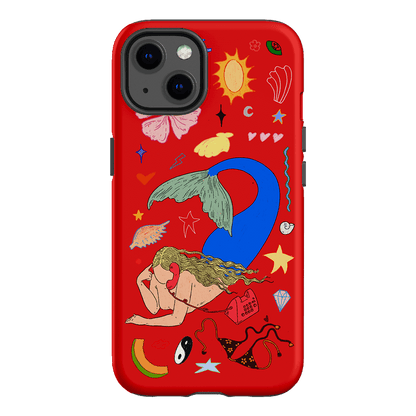Mermaid Salad Scarlet Printed Phone Cases iPhone 13 / Armoured by Easty Beasty - The Dairy