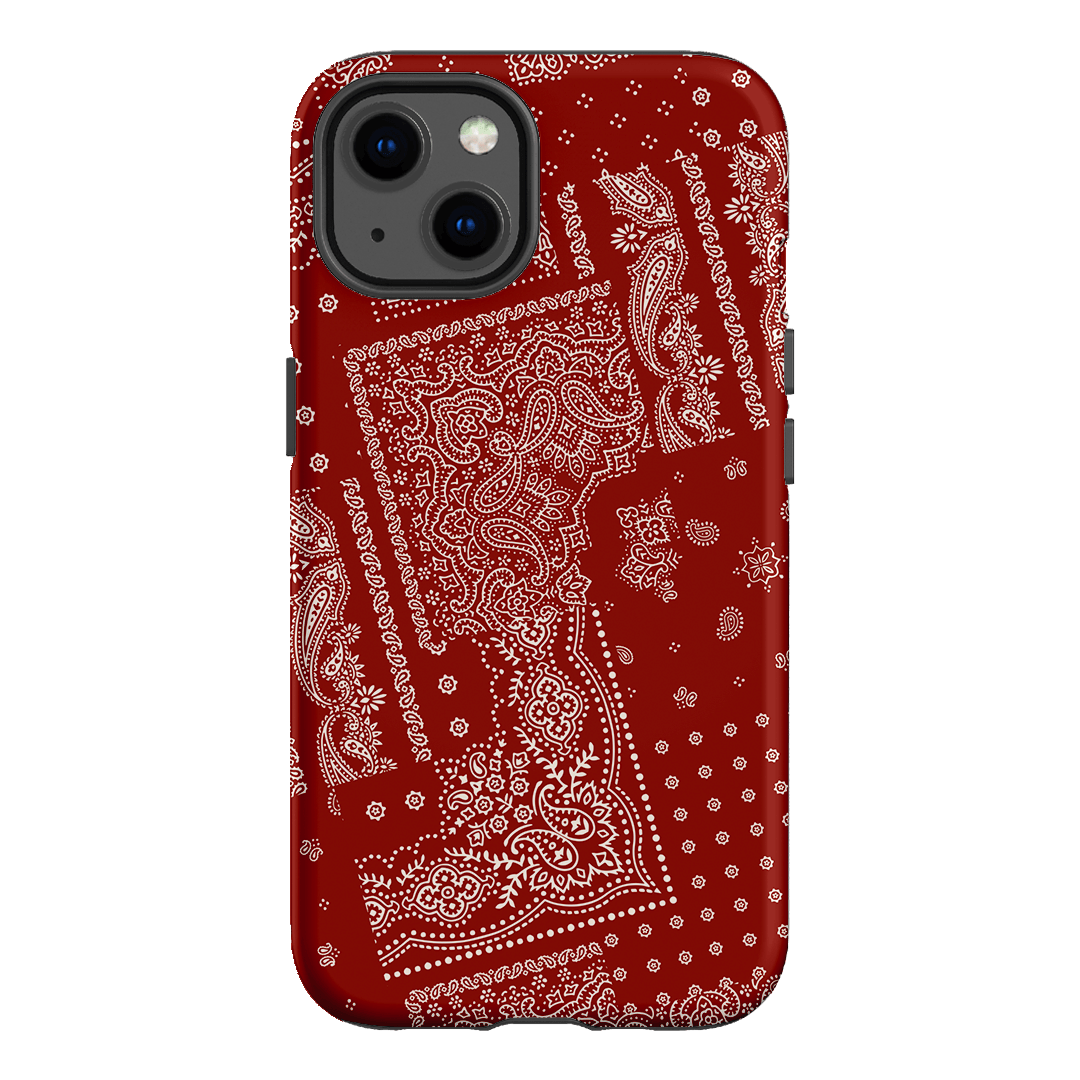 Paisley Crimson Printed Phone Cases iPhone 13 / Armoured by The Dairy - The Dairy
