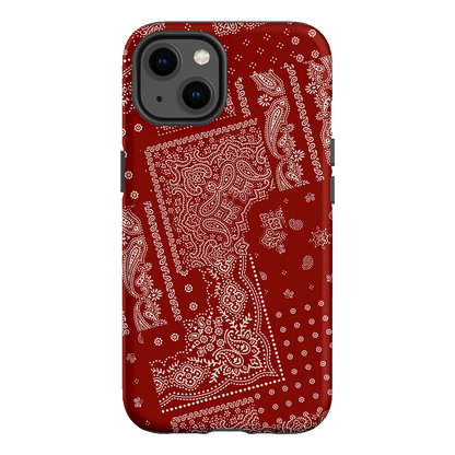 Paisley Crimson Printed Phone Cases iPhone 13 / Armoured by The Dairy - The Dairy
