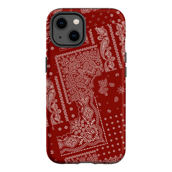 Paisley Crimson Printed Phone Cases iPhone 13 / Armoured by The Dairy - The Dairy