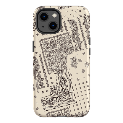 Paisley Ecru Printed Phone Cases iPhone 13 / Armoured by The Dairy - The Dairy