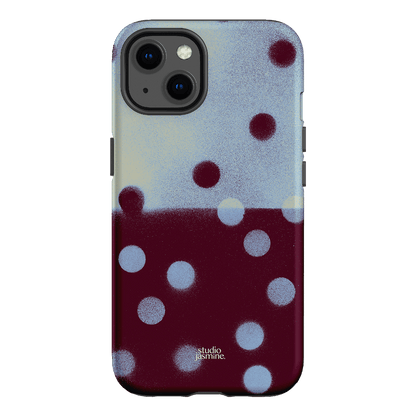 Plum Polka Dot Printed Phone Cases iPhone 13 / Armoured by Jasmine Dowling - The Dairy
