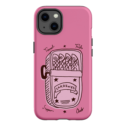 Sardine Social Pink Printed Phone Cases iPhone 13 / Armoured by The Dairy - The Dairy