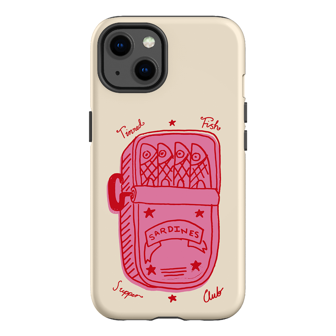 Sardine Social Red Printed Phone Cases iPhone 13 / Armoured by The Dairy - The Dairy