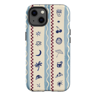 Summer Snacks Blue Printed Phone Cases iPhone 13 / Armoured by Charlie Taylor - The Dairy