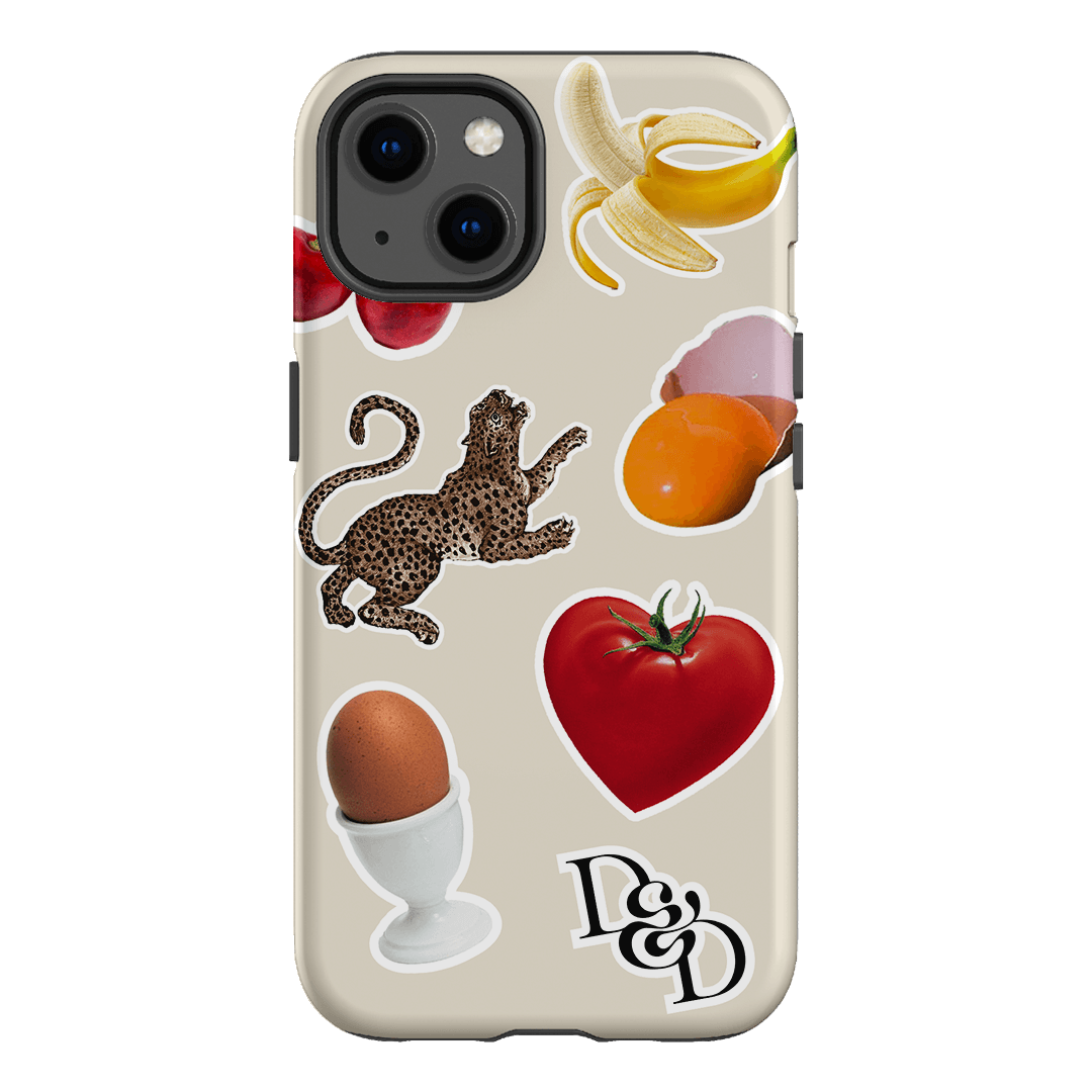 Sunday Stickers Cream Printed Phone Cases iPhone 13 / Armoured by Desmond & Dempsey - The Dairy
