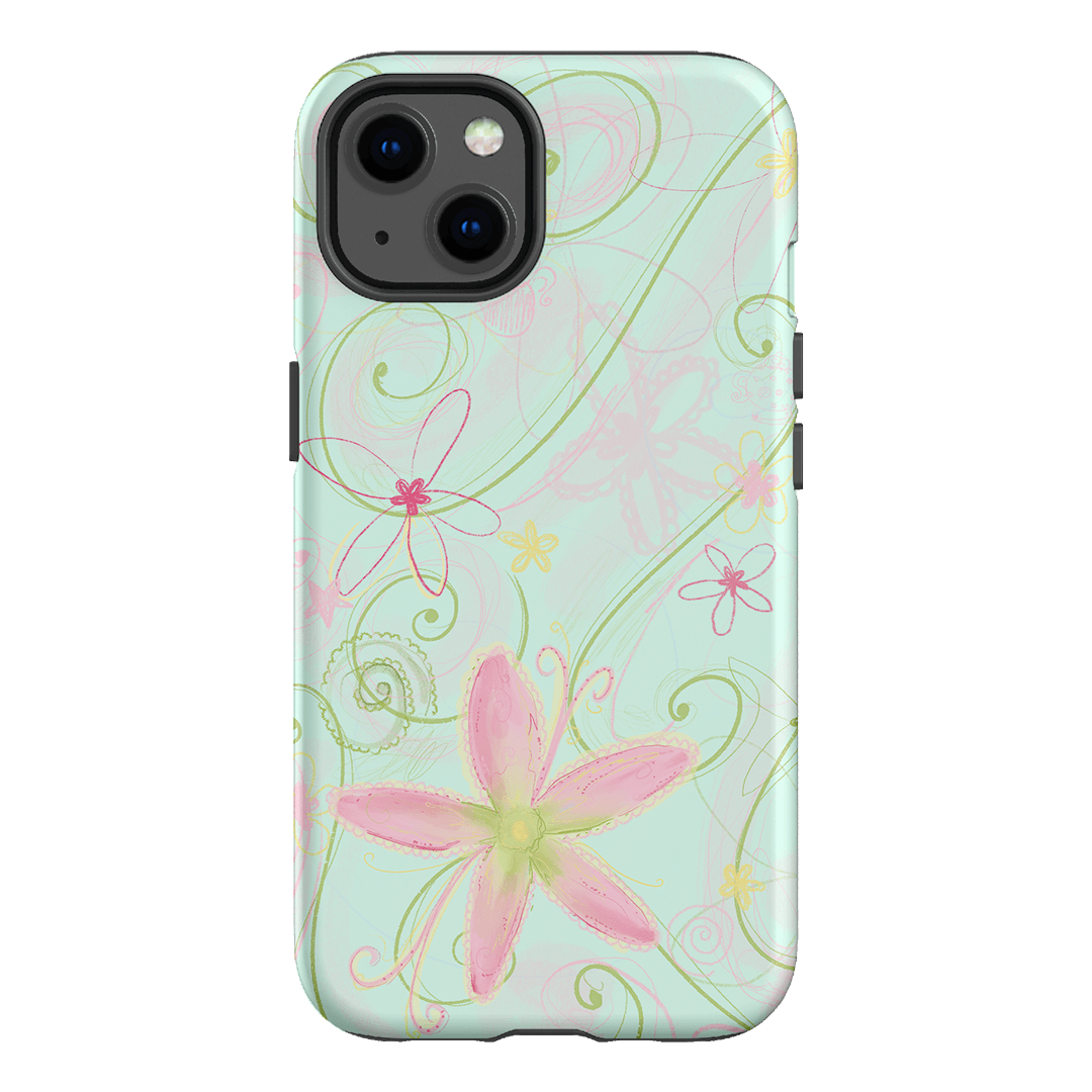 Swirl Blue Printed Phone Cases iPhone 13 / Armoured by Kayla Carr - The Dairy
