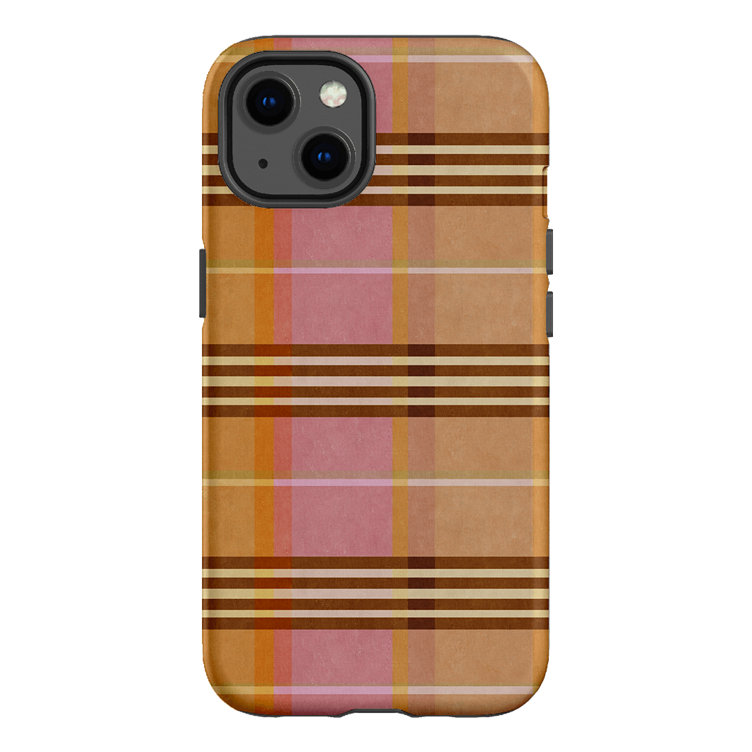 Peachy Plaid Printed Phone Cases iPhone 13 / Armoured by Fenton & Fenton - The Dairy