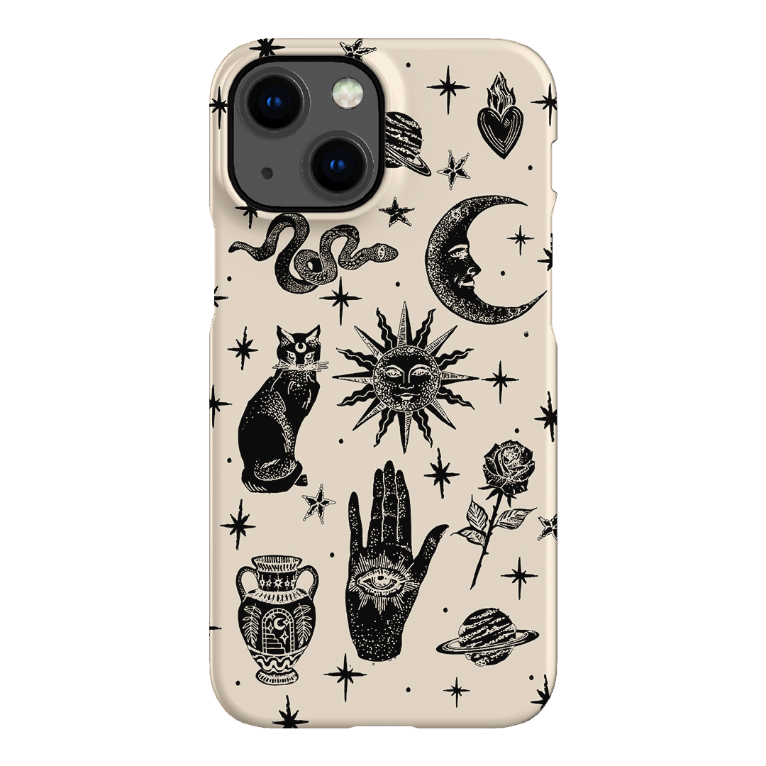 Astro Flash Beige Printed Phone Cases iPhone 13 Mini / Snap by Veronica Tucker - The Dairy