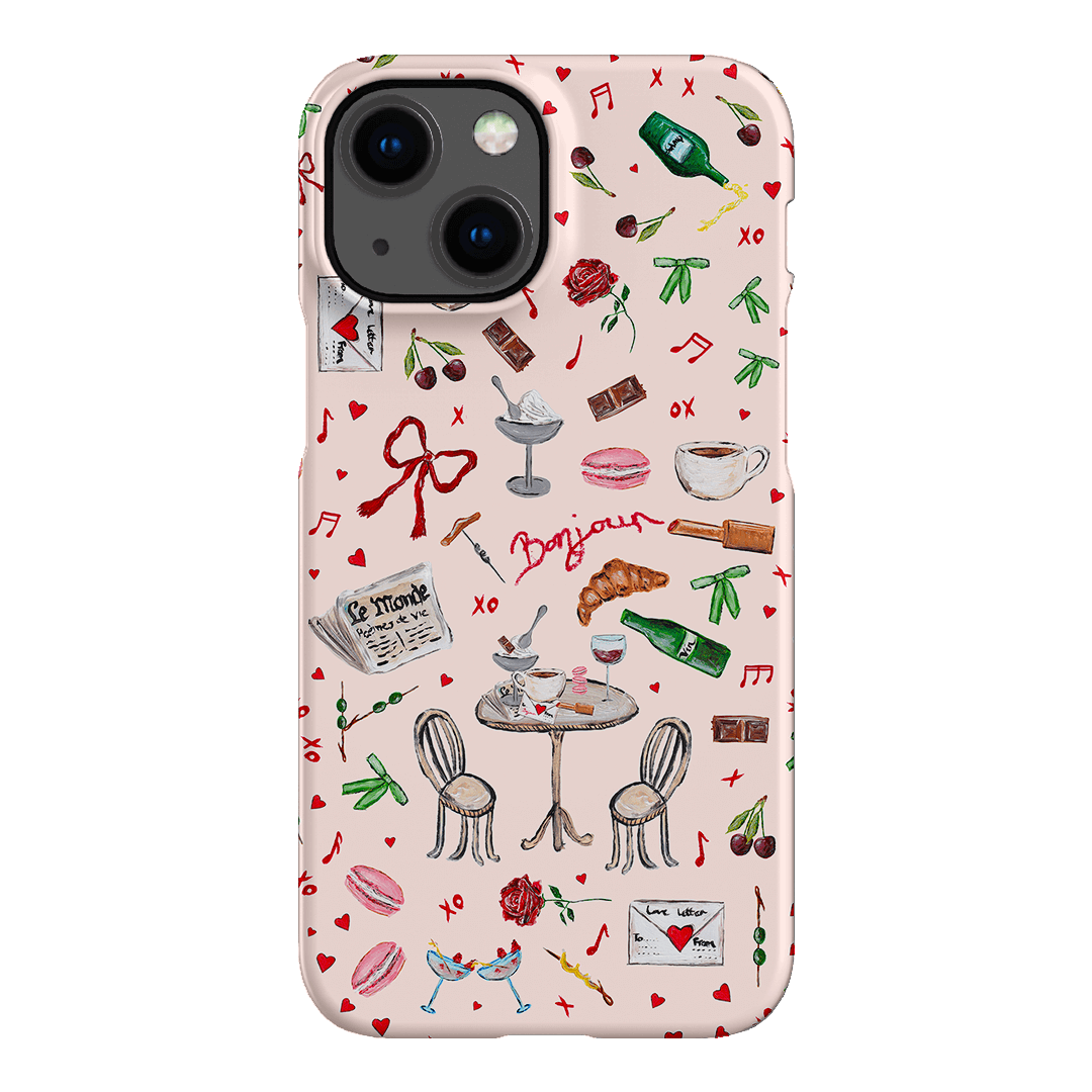 Bonjour Printed Phone Cases iPhone 13 Mini / Snap by BG. Studio - The Dairy