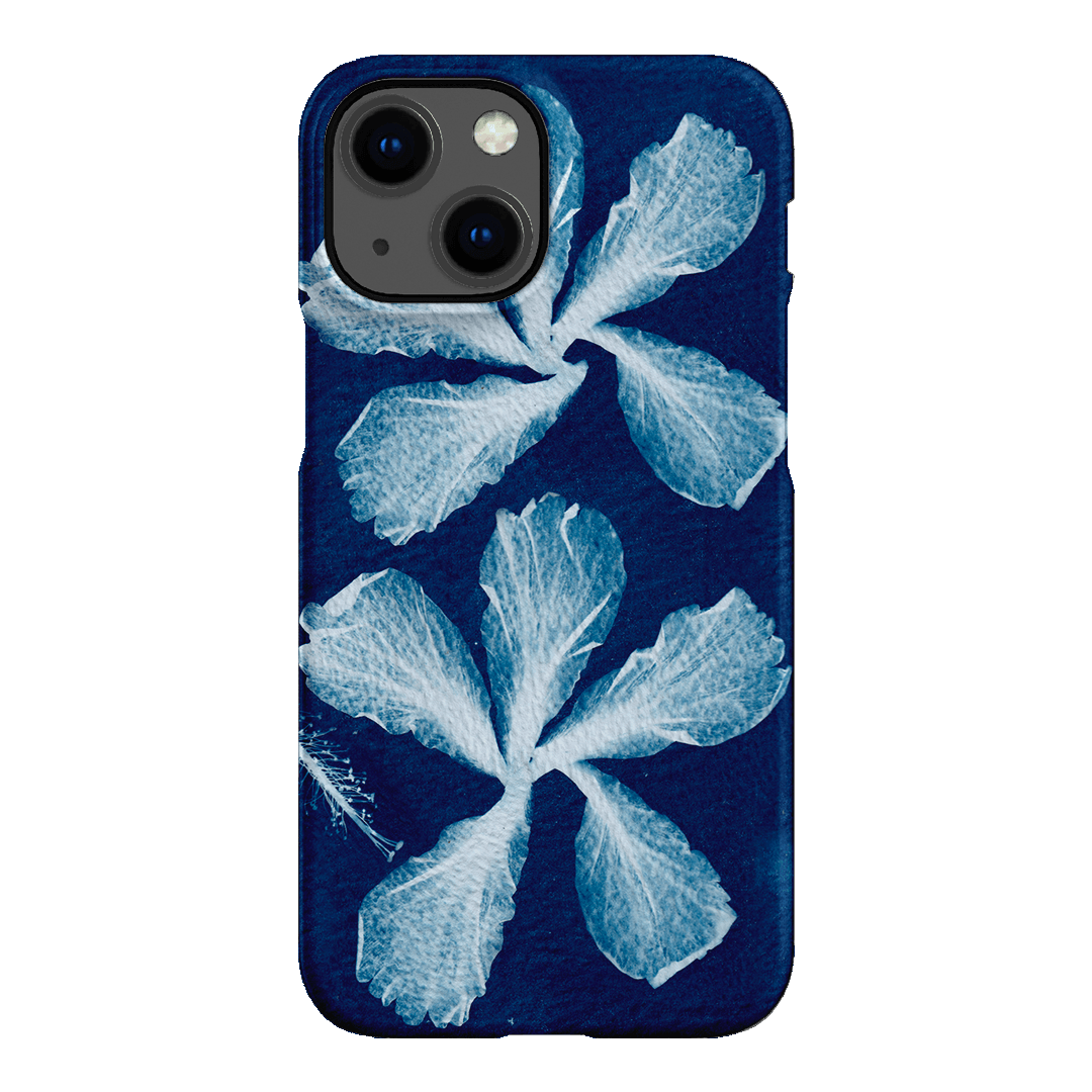 Hibiscus Cyanotype Printed Phone Cases iPhone 13 Mini / Snap by Sally Hungerford - The Dairy