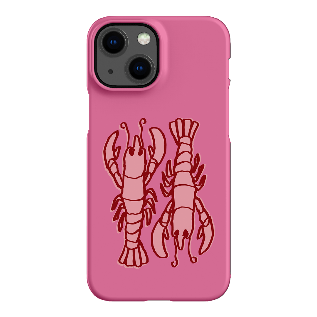 Lobster Love Pink Printed Phone Cases iPhone 13 Mini / Snap by The Dairy - The Dairy