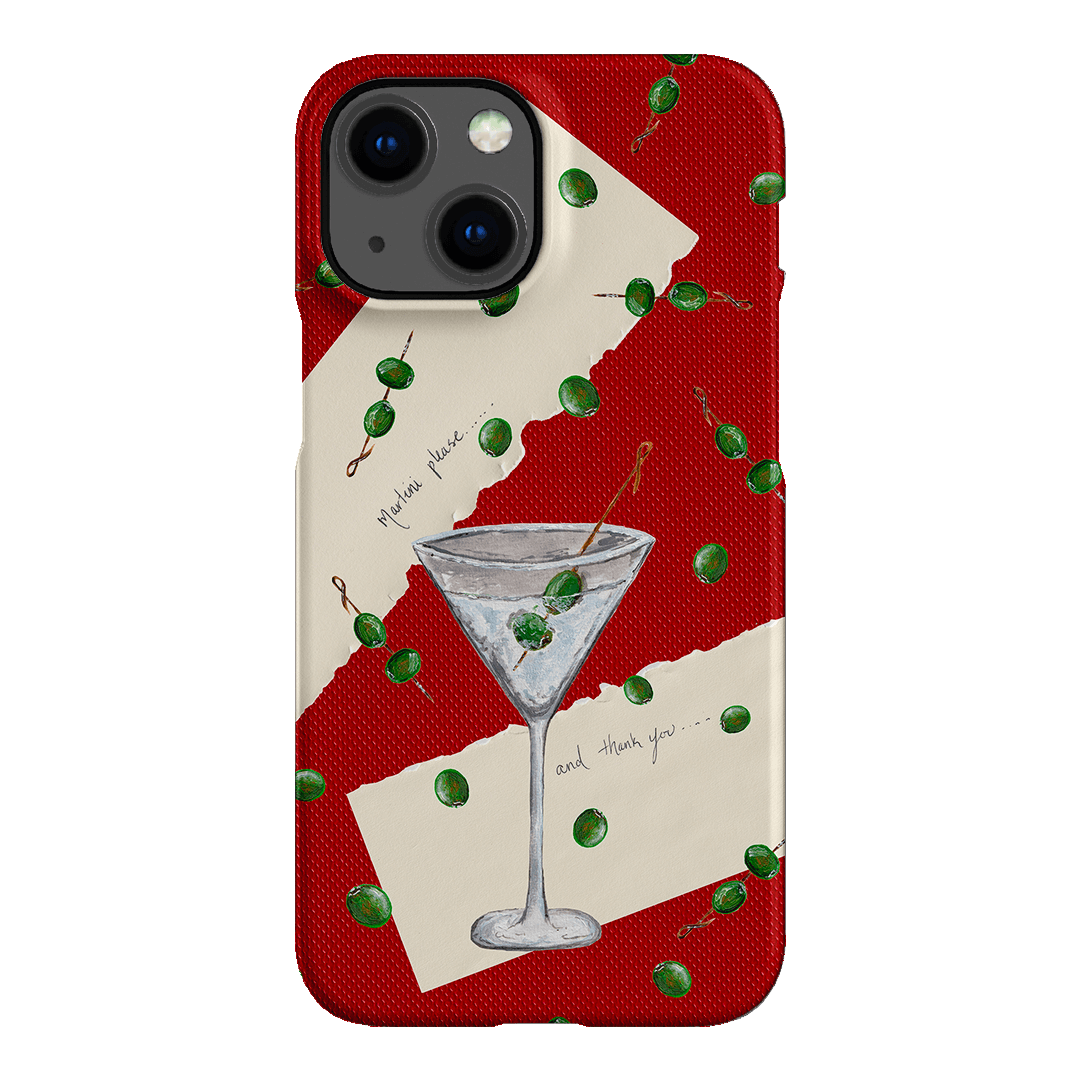 Martini Please Printed Phone Cases iPhone 13 Mini / Snap by BG. Studio - The Dairy