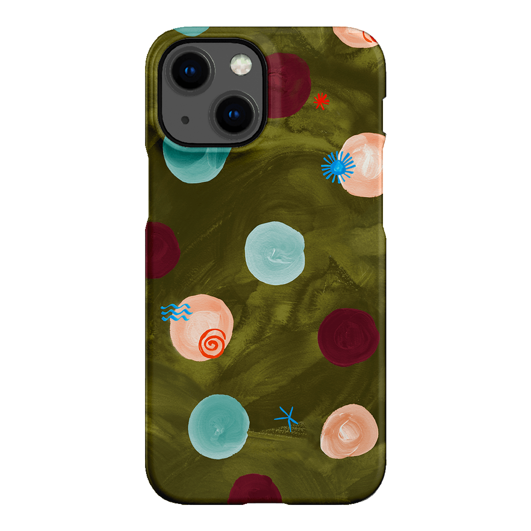 Olive Spot Printed Phone Cases iPhone 13 Mini / Snap by Charlie Taylor - The Dairy