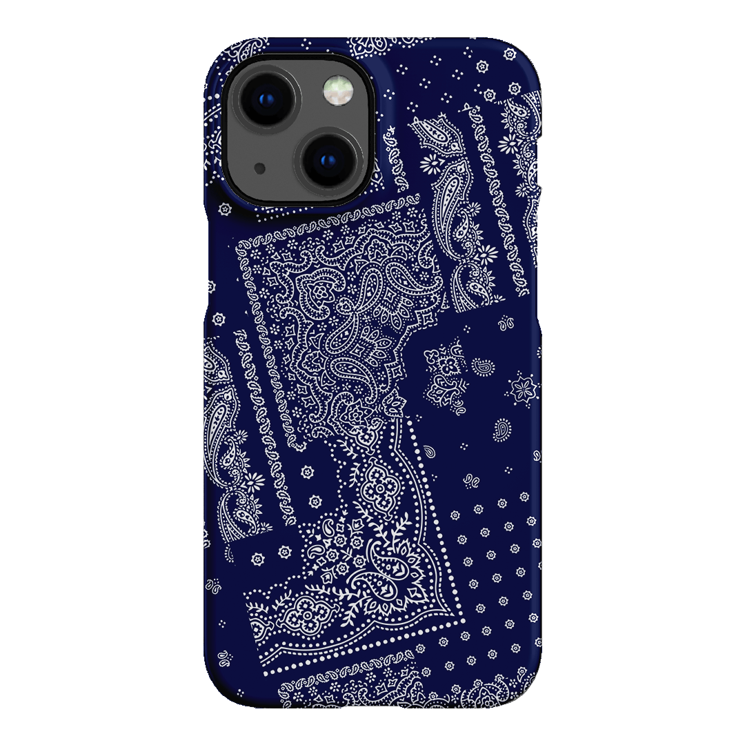 Paisley Indigo Printed Phone Cases iPhone 13 Mini / Snap by The Dairy - The Dairy
