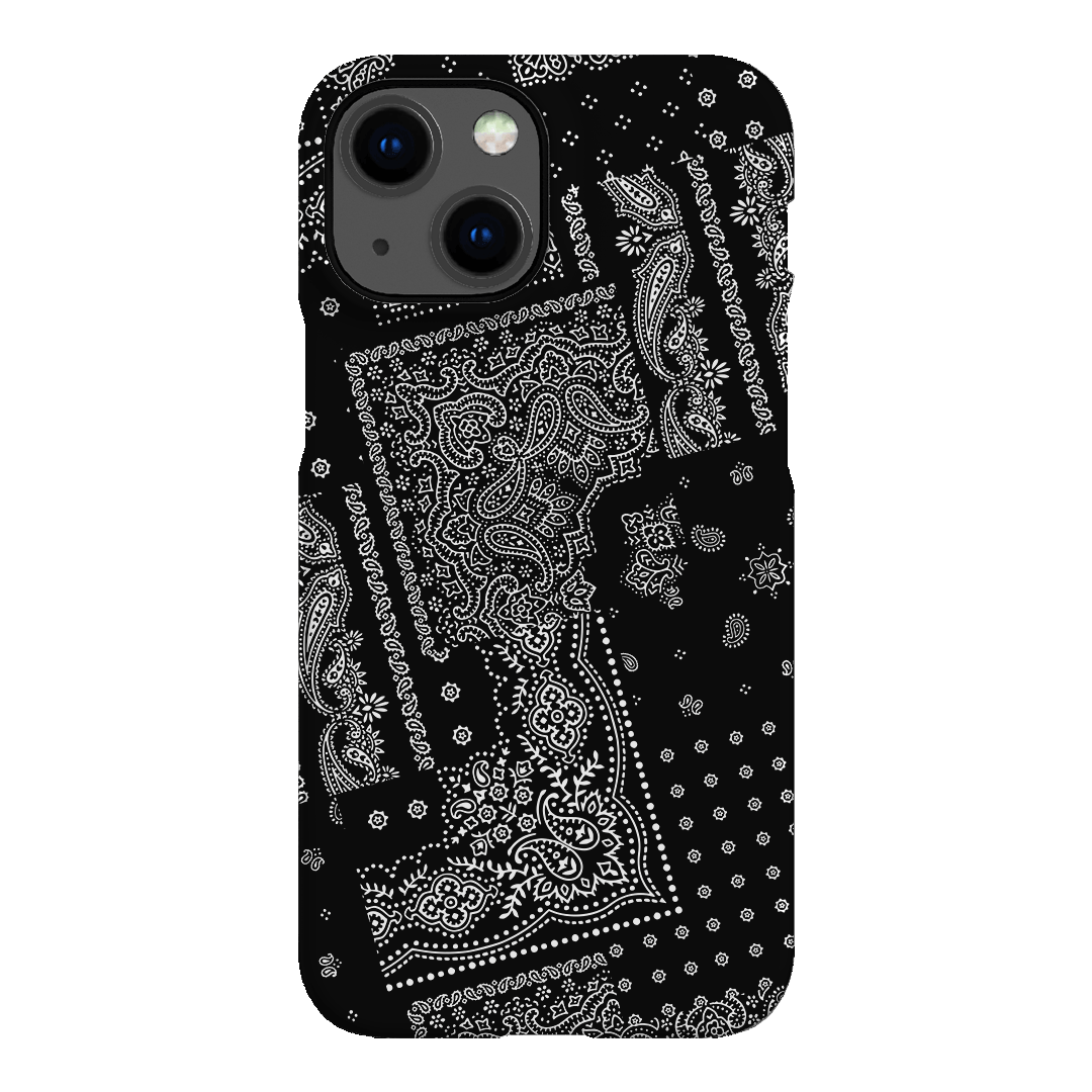 Paisley Noir Printed Phone Cases iPhone 13 Mini / Snap by The Dairy - The Dairy