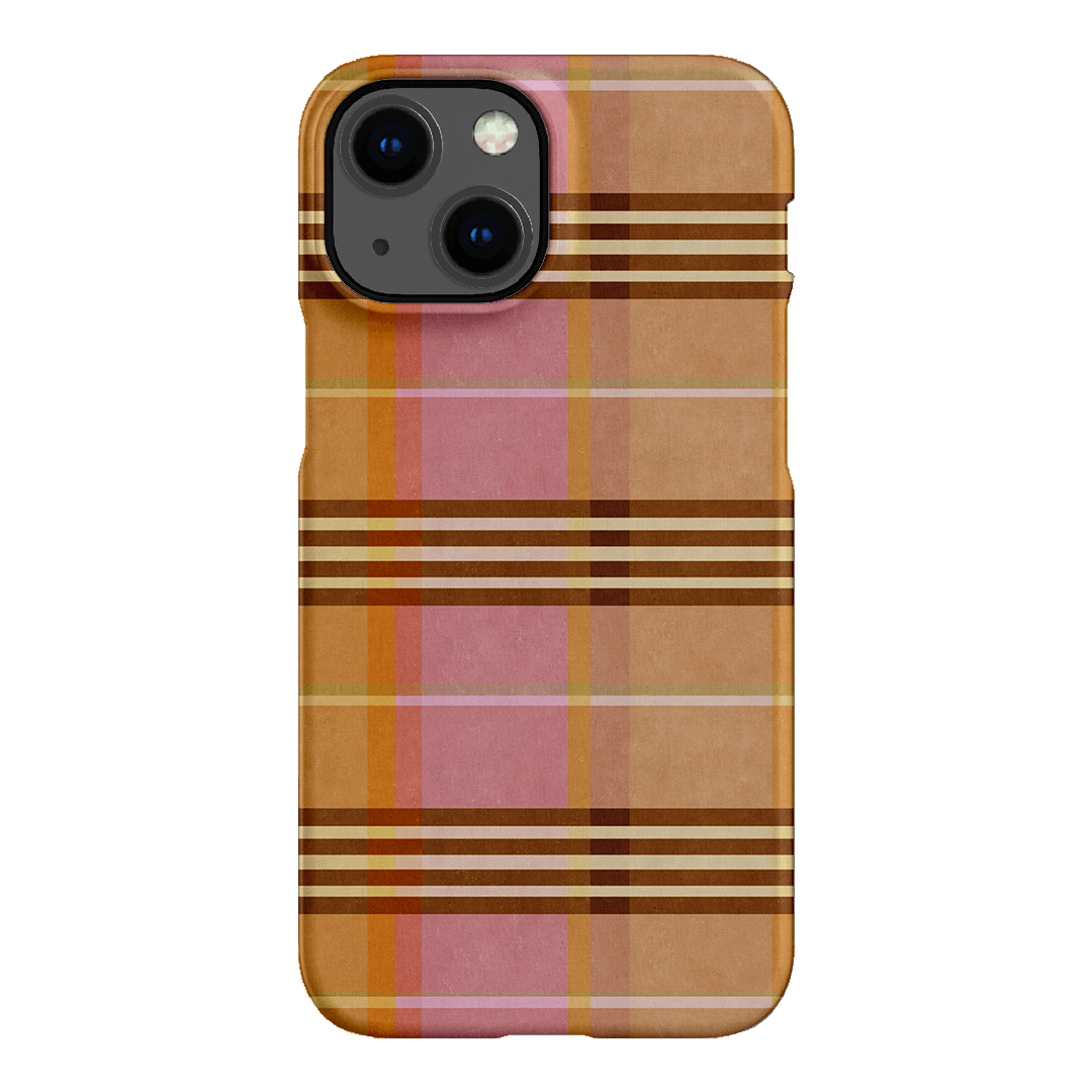Peachy Plaid Printed Phone Cases iPhone 13 Mini / Snap by Fenton & Fenton - The Dairy