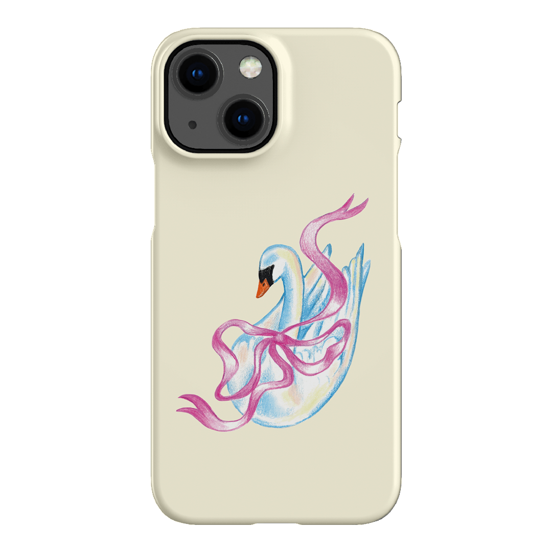 Satin Swan Printed Phone Cases iPhone 13 Mini / Snap by Femke Studio - The Dairy