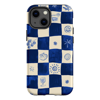 Afternoon Mezze Azure Printed Phone Cases iPhone 13 Mini / Armoured by Charlie Taylor - The Dairy