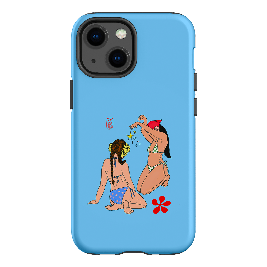 Babe Magic Blue Printed Phone Cases iPhone 13 Mini / Armoured by Easty Beasty - The Dairy