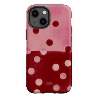 Cherry Polka Dot Printed Phone Cases iPhone 13 Mini / Armoured by Jasmine Dowling - The Dairy